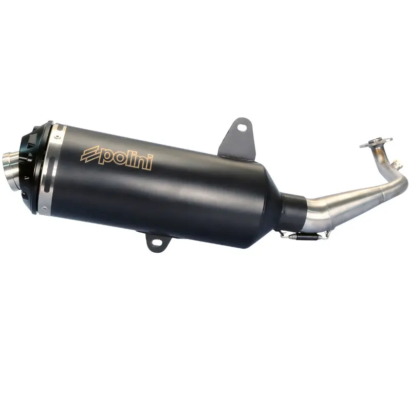 Silencieux Polini noir maxiscooter SYM 125 GTS i Evo 2006-2007 Joymax homologué CE