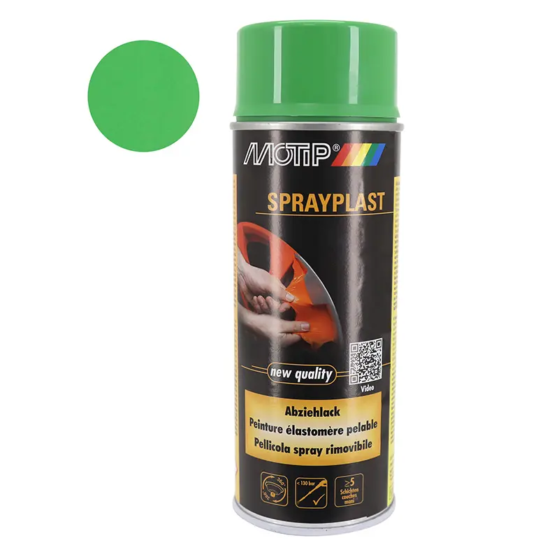 Bombe de peinture Motip Sprayplast vert brillant 400 ml (396557)