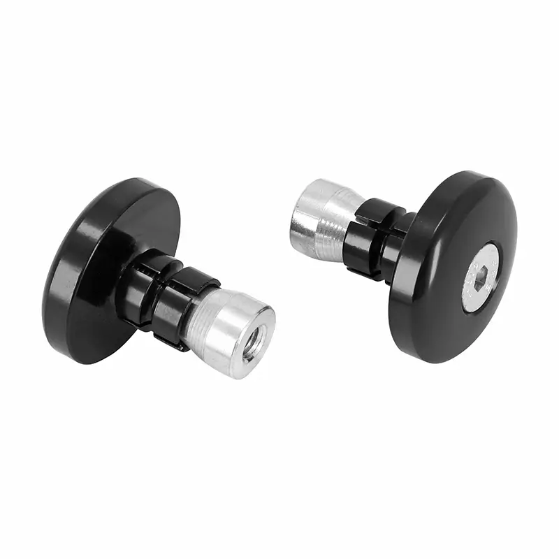 Lenkerendgewichte Vicma Aluminium schwarz Durchmesser 14 mm (Paar)