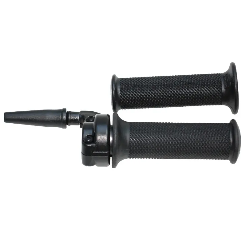 Poignée de gaz Domino adaptable MBK 50 X-Power et Yamaha 50 TZR revêtement noir