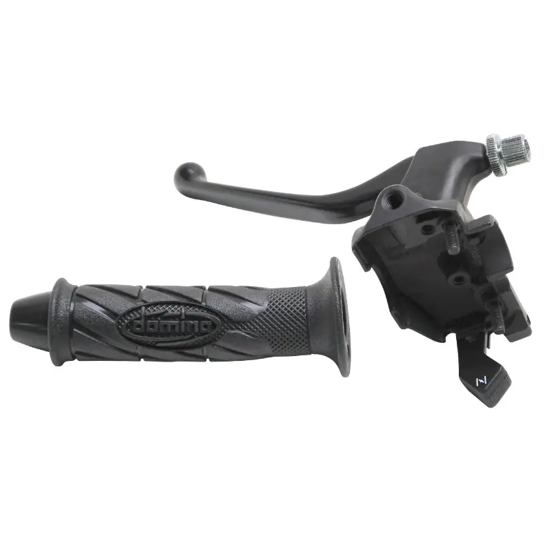 Poignée-levier d'embrayage Domino 50 à boîte adaptable Rieju 50 RS1, RS2 - Peugeot 50 XR6 - Derbi 50 GPR noir