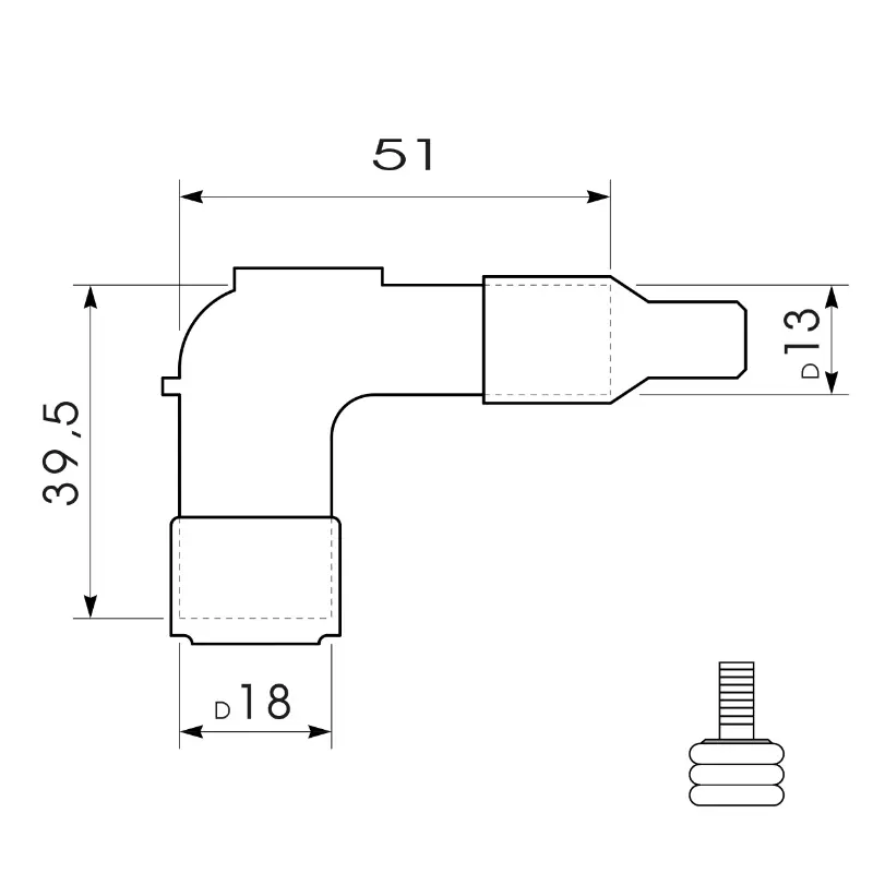 این جی کے LB05F اولیو کے بغیر چنگاری پلگ کے لیے انٹرفیرنس سپریسر — 5 ویو