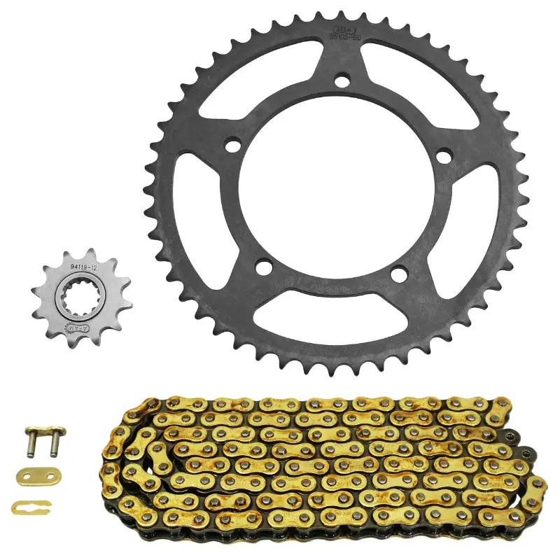 Kit chaîne AFAM MBK 50 X-Limit Supermoto 2002 / Yamaha 50 DT R 2002 420 12X50