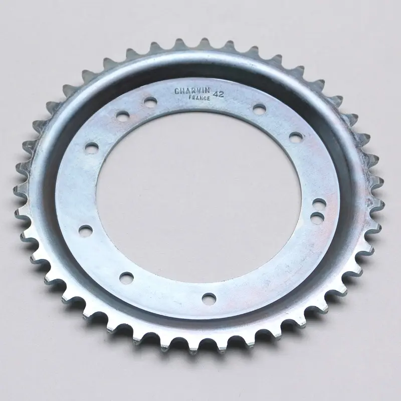 Couronne adaptable MBK 51 roue alu Grimeca 42 DTS alésage 98 mm 10 trous