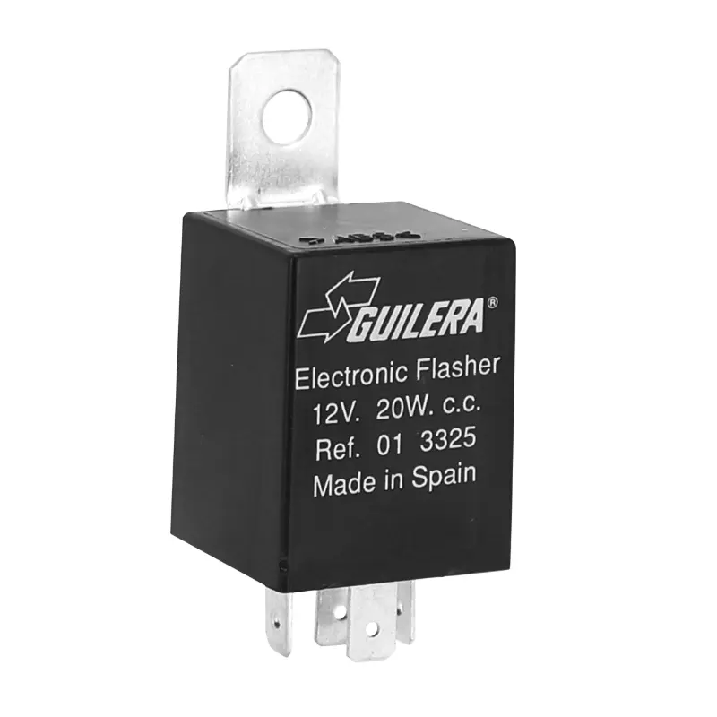 Centrale lampeggiatore scooter adattabile MBK 50 booster, evolis-yamaha 50 BWS, zest (oe yamaha 5br-h3350-02 (12V - 20W (2X10) - 4 spinotti) -Guilera origine