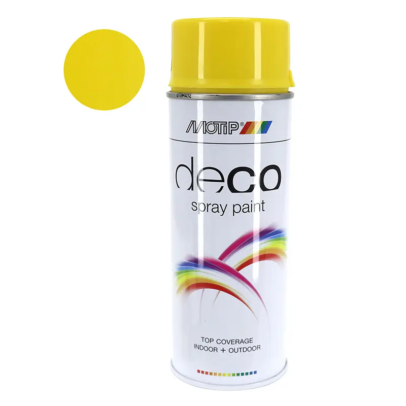 Motip Déco Glycidharz-Lackspray Hochglänzend Gelb Raps 400 ml (01679)