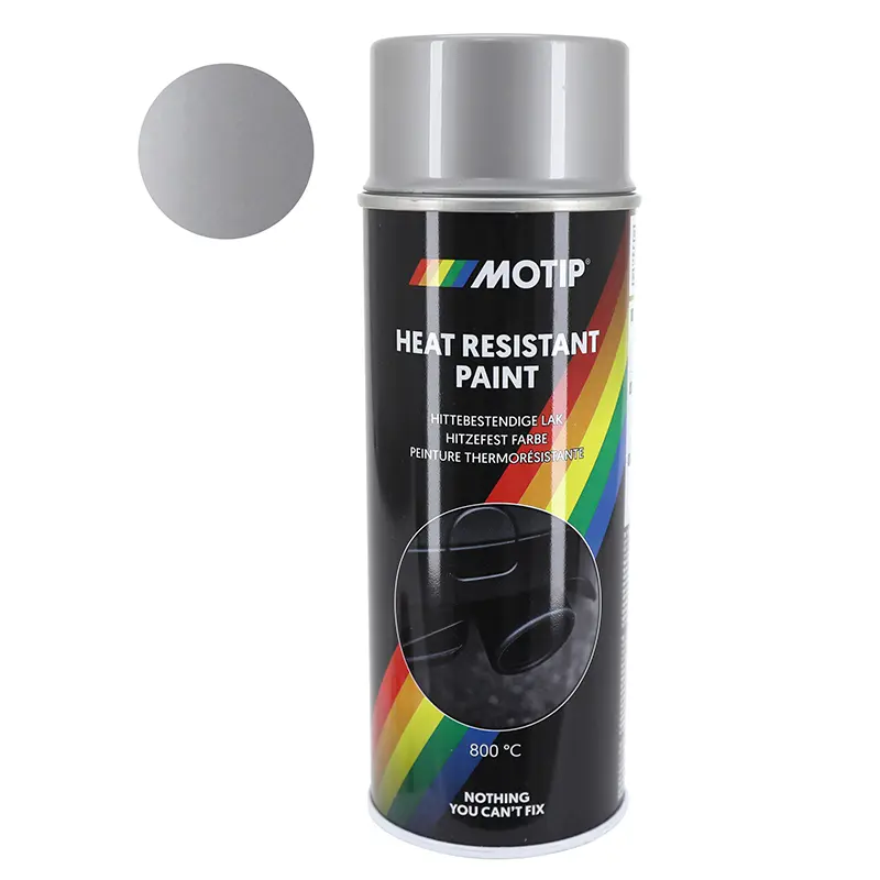 Hochtemperaturfarbe Silber Matt 800 °C 400 ml MOTIP