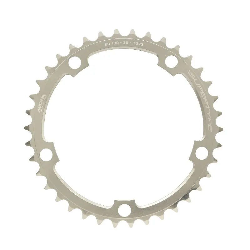 Straßen-Kettenblatt 5BRA D.130 Miche 38DTS innen Typ Shimano silber 9-10G.