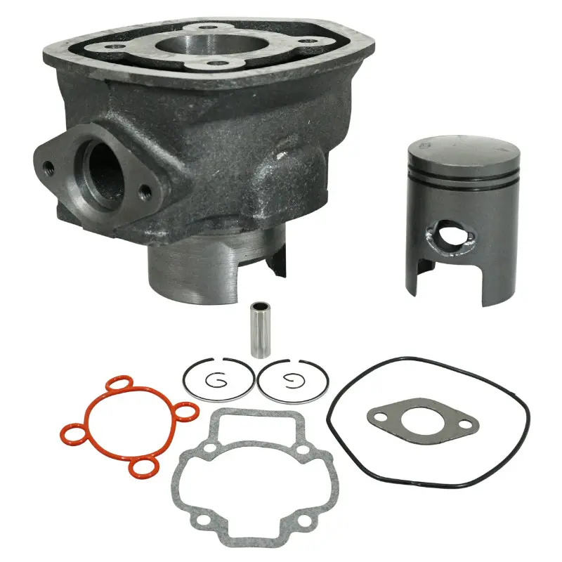 Cylindre P2R fonte avec piston graphite adaptable Piaggio 50 NRG 2000+, Gilera 50 Runner 2000+, DNA Aprilia 50 SR liquide, Derbi 50 GP1 2000+