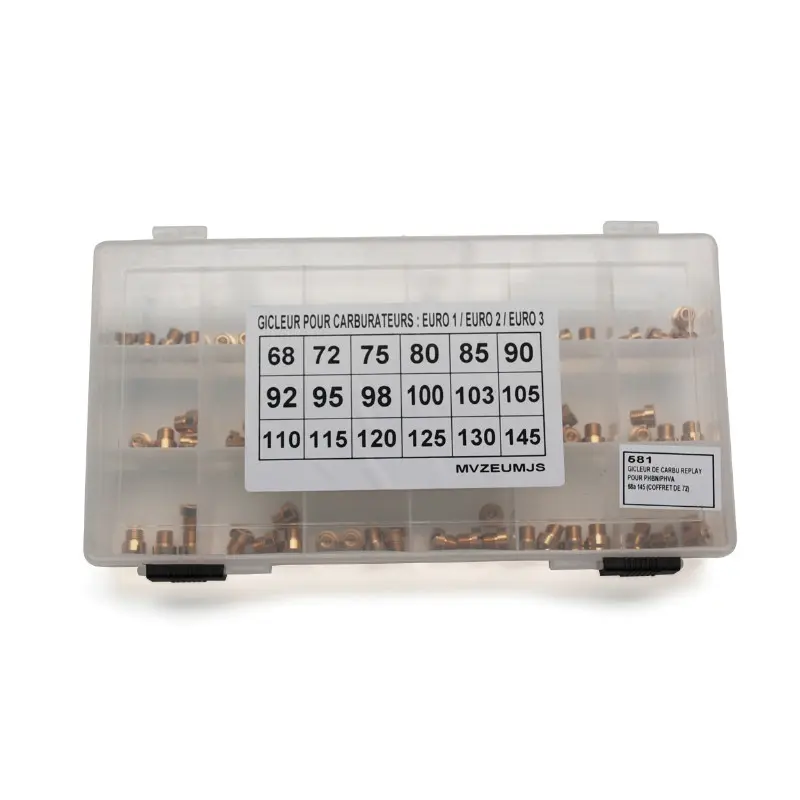 Gicleur principal phbn-phva 6 MM P2R n° 68 à 145 (coffret de 72)