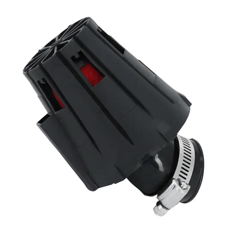 Filtre à air Replay E5 box noir mousse rouge fixation coude 45° diam 35-28
