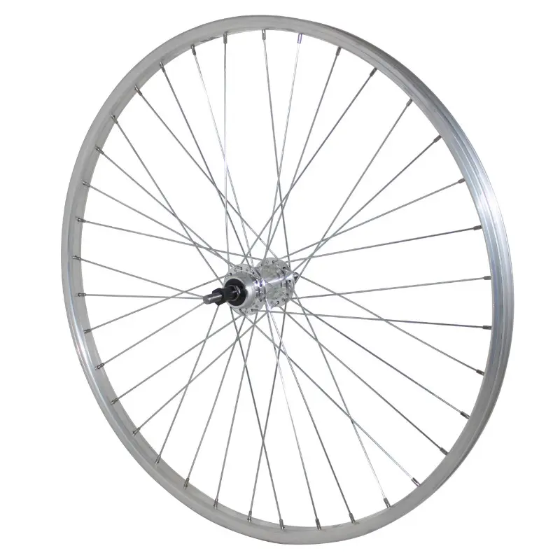Roue VTT patin 26" alu arriere moyeu alu axe plein roue libre 7-6V (vendu avec ecrou 10X100) jante 21C