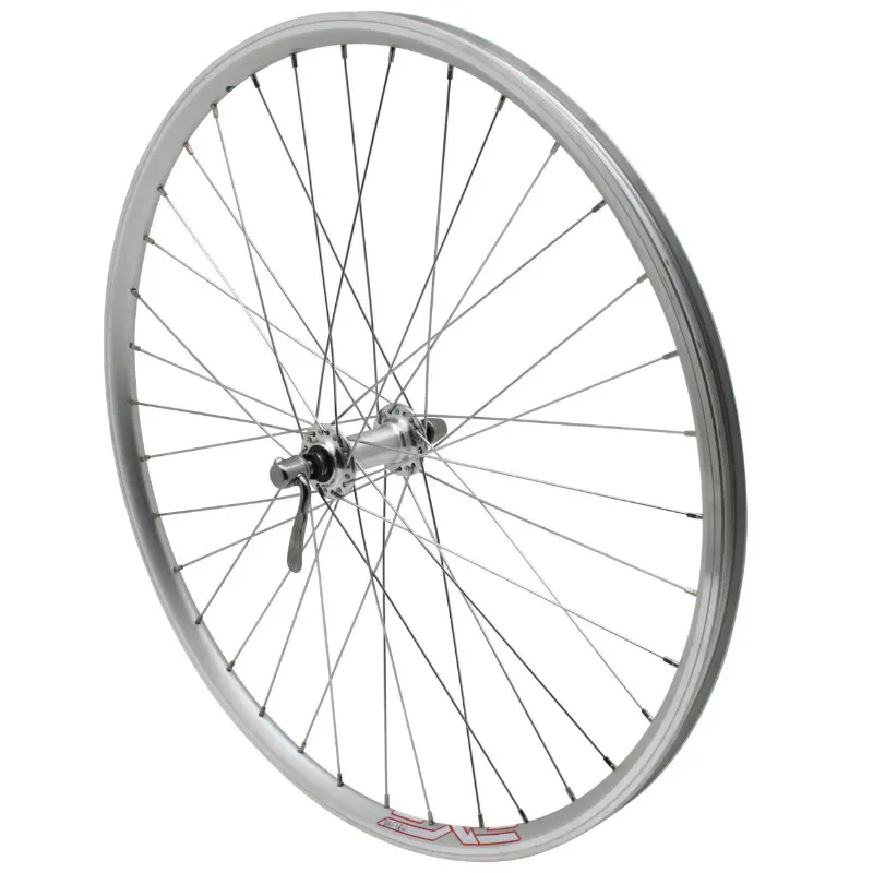 Roue VTT Velox ER10 26" avant patin blocage moyeu alu jante 19C argent