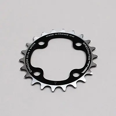 Plateau VTT 4BRA d.64 ta chinook 26DTS interieur triple noir alu pour shimano - sram - fsa 9V.