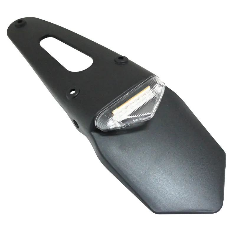 Support de plaque immatriculation avec feu 50 a boite-moto SP avec feu transparent a leds (l 328MM - h 55MM - l 110MM) (homologue ce) -Replay