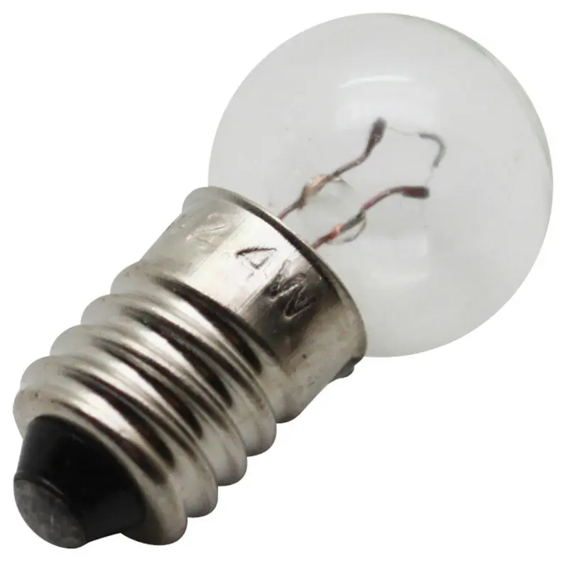 Fahrradlampe 6V 2,4W E10 G14 P2R weiß zum Einschrauben - Packung mit 10 Stück