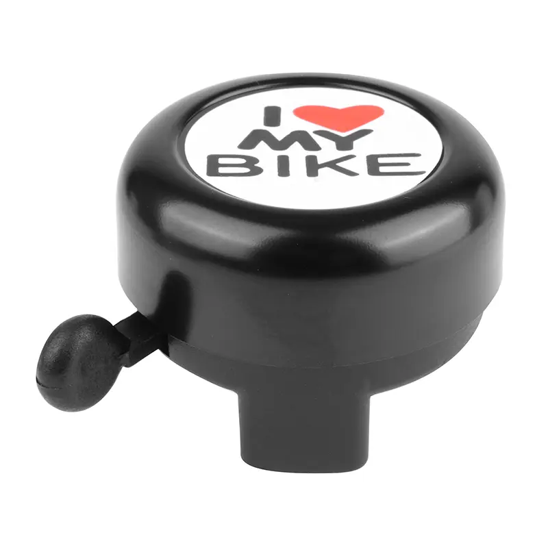 Sonnette timbre P2R aluminium noir I love my bike 55mm