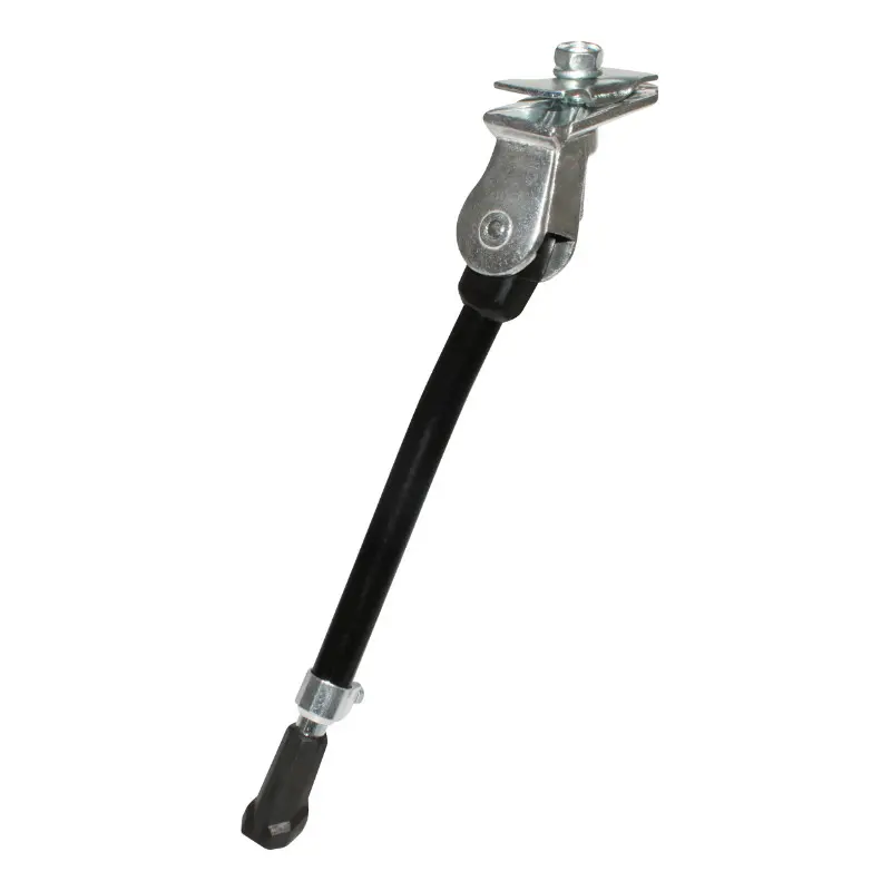 Béquille vélo latérale avec plaque Newton 20-28" réglable aluminium noir