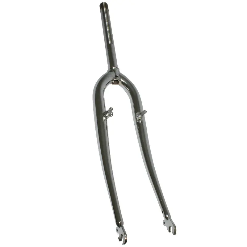 26'' STARRE VTT-GABEL AUS VERCHROMTEM STAHL MIT GEWINDESTEUERSATZ 22,2mm - 1" (230mm-Gewinde auf 140mm)
