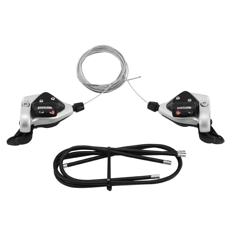 Manette VTT P2R indexée Rapid push-pull 3 x 7V (paire) compatible Shimano