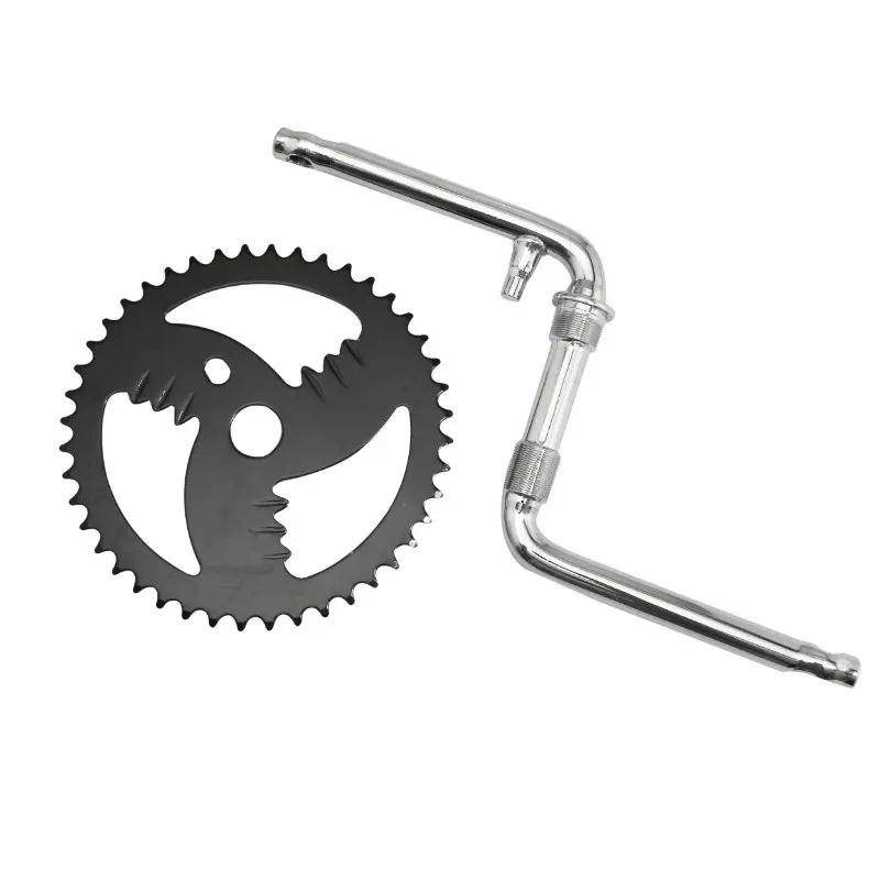 Pédalier BMX Sélection P2R manivelles monobloc plateau acier 44D filetage 1/2"