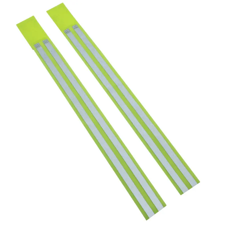 Sicherheits-Armband P2R gelb reflektierend mit Klett L420x40mm (Paar)