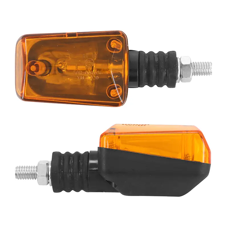 Clignotant universel Replay rectangle a ampoule BAX9S orange-noir base courte (l 81MM - h 38MM - l 37MM) (homologue ce) (paire)