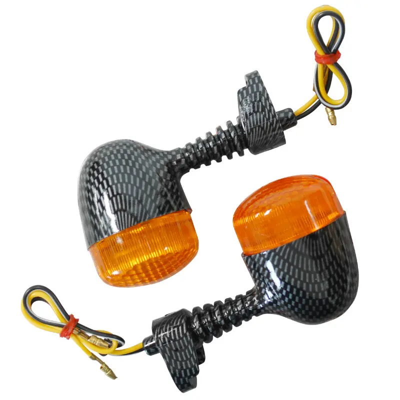 Clignotant adaptable Derbi 50 Senda 1995+ / Beta 50 RR orange-carbone (paire)