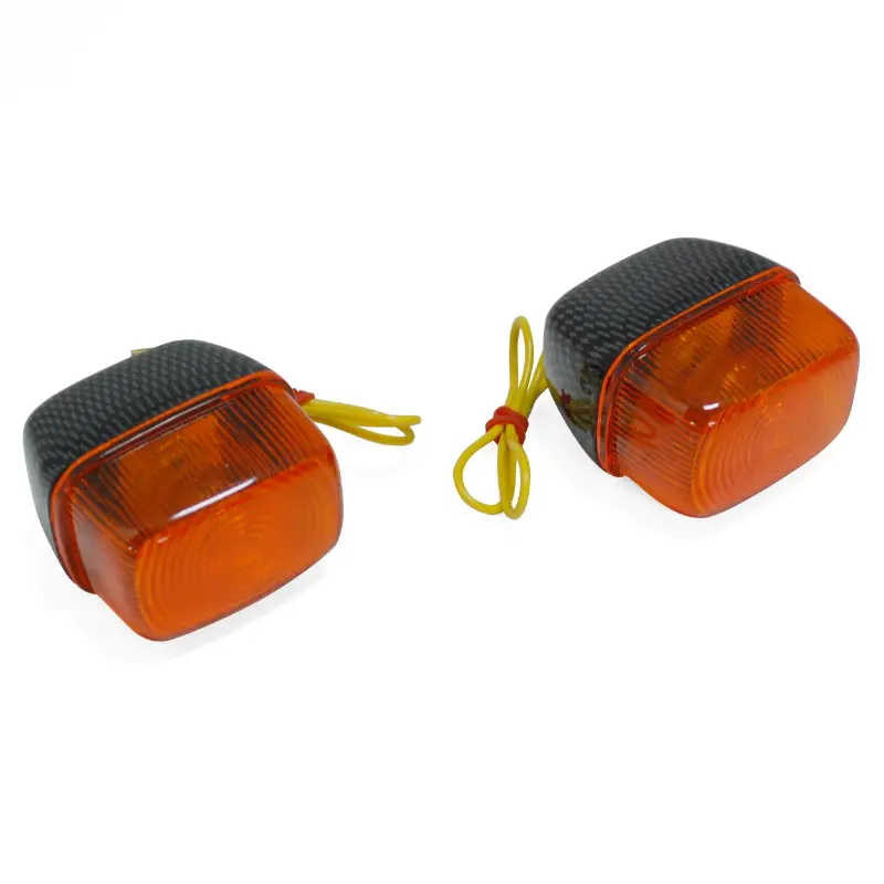 Clignotant adaptable MBK Booster 50 1990-2003 Yamaha BWS 50 1990-2003 avant orange carbone paire