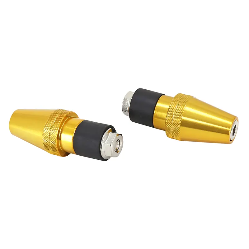 Replay Lenkerendkegel geriffelt gold Durchmesser 17 mm (Paar)