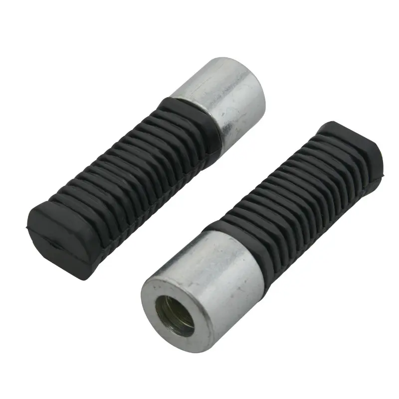 Repose-pieds cyclo pilote plat noir Peugeot 103-MBK 51 (paire)