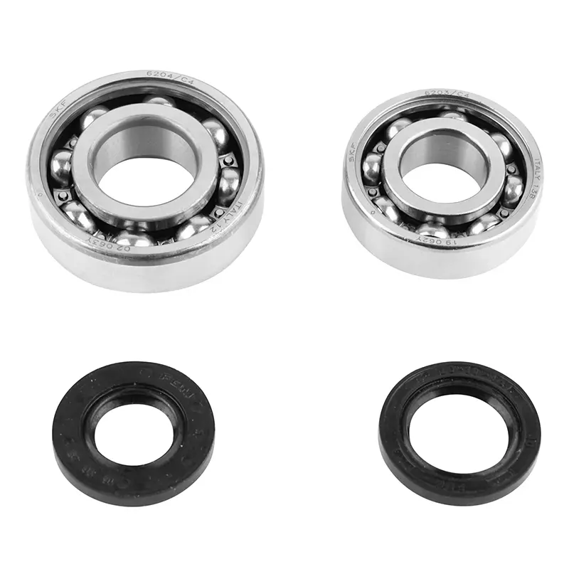 Roulement d'embiellage + joint cyclo Sélection P2R adaptable Peugeot 103 (kit 6204 + 6203 SKF acier C4-JOINT nitrile)