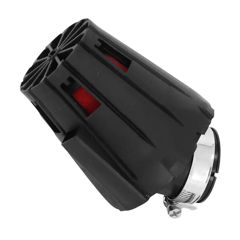 Filtre à air Replay E5 box noir mousse rouge fixation coude 45° diam 35-28