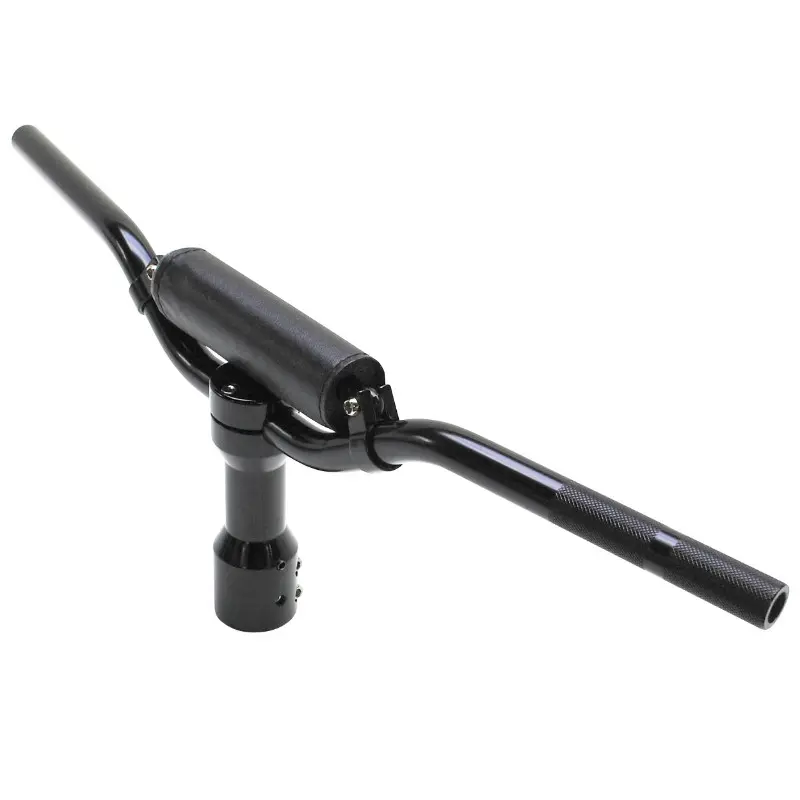 Guidon REPLAY Replay Street aluminium noir pour MBK 50 Booster Yamaha 50 BWS avec potence