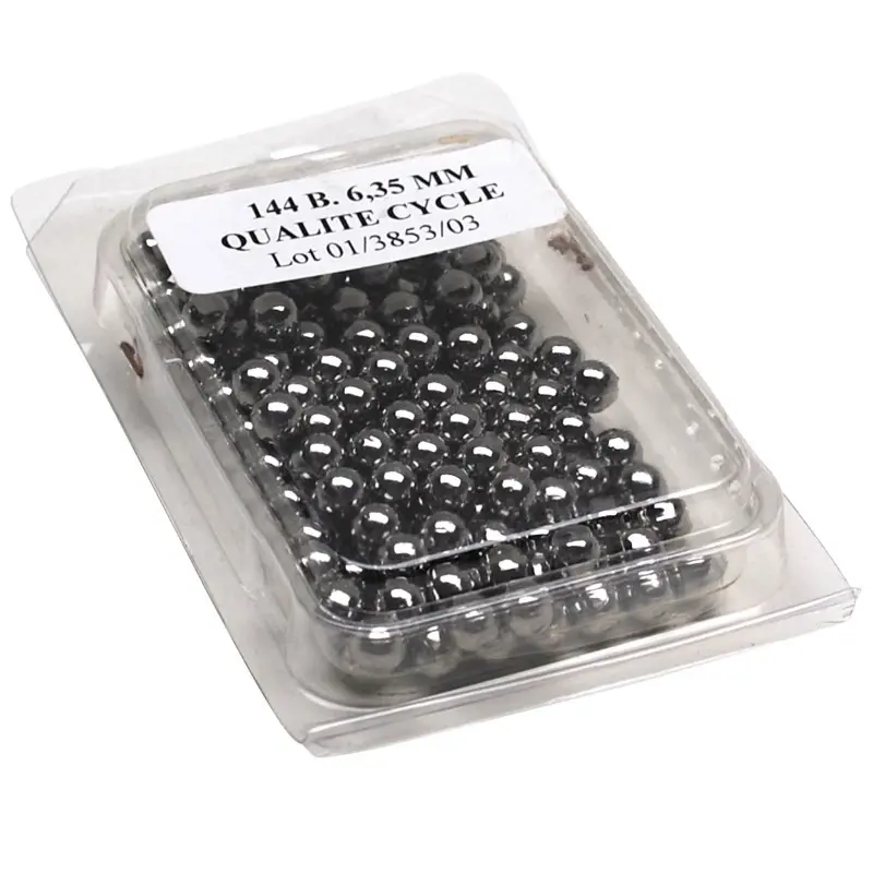 Bille acier 6,350 mm P2R (1 grosse de 144 billes)