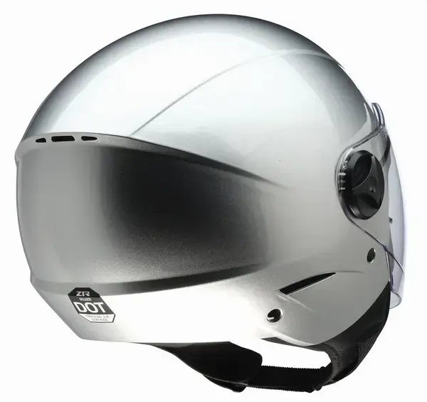 Casco Z1R Scuzzi Silver SM per moto, scooter e bici — vista 4