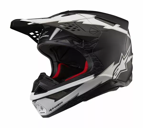 ফুল ফেস হেলমেট Alpinestars SM10 Amp কালো/সাদা M