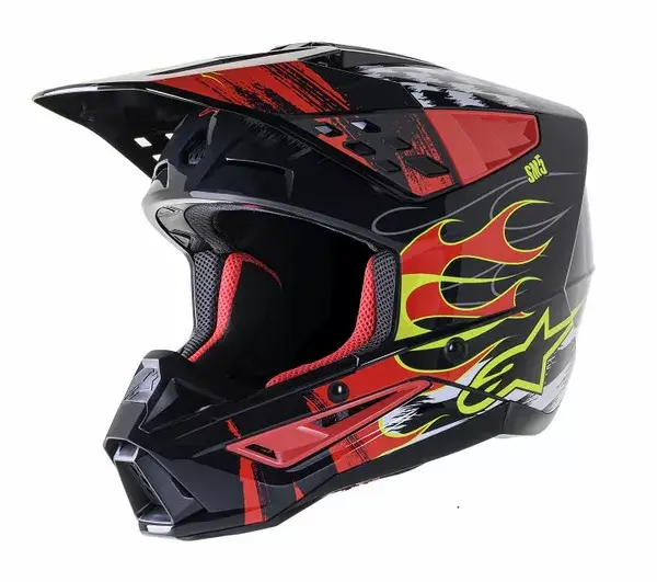 Casque ALPINESTARS SM5 rouge rash/gris 2XL
