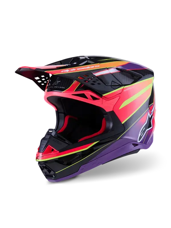 Alpinestars S-M10 Era 핑크/바이올렛/옐로우 헬멧
