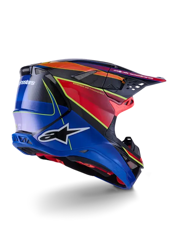 Helm ALPINESTARS S-M10 Era Blau/Rot/Gelb S — Ansicht 3