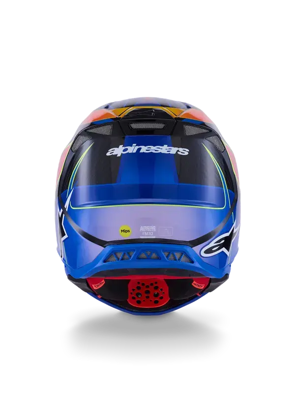 Helm ALPINESTARS S-M10 Era Blau/Rot/Gelb S — Ansicht 4