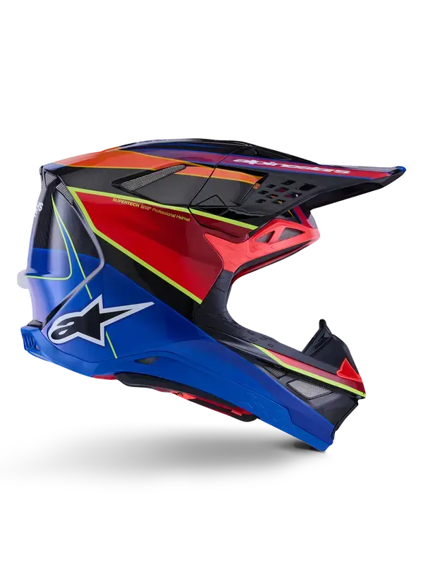 Helm ALPINESTARS S-M10 Era Blau/Rot/Gelb S — Ansicht 5