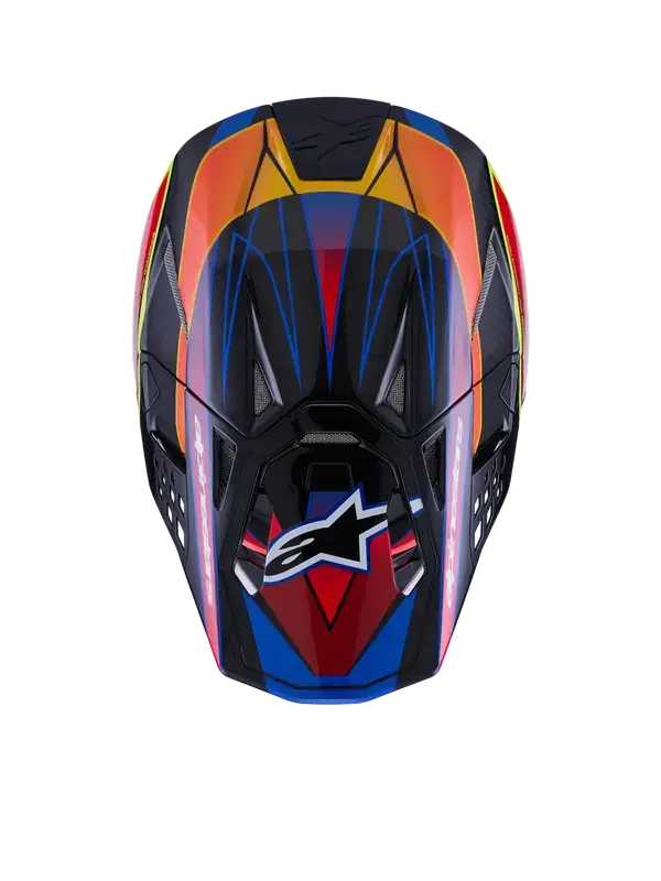 Helm ALPINESTARS S-M10 Era Blau/Rot/Gelb S — Ansicht 6