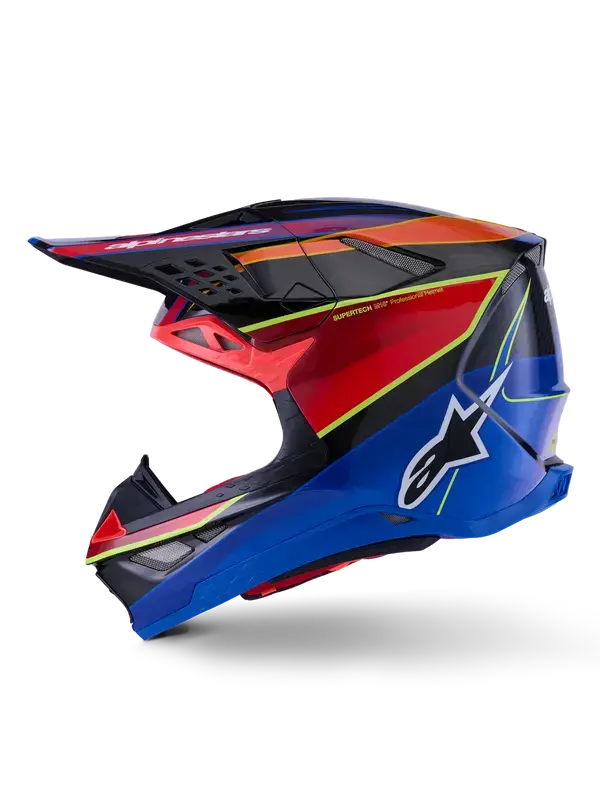Helm ALPINESTARS S-M10 Era Blau/Rot/Gelb S — Ansicht 7