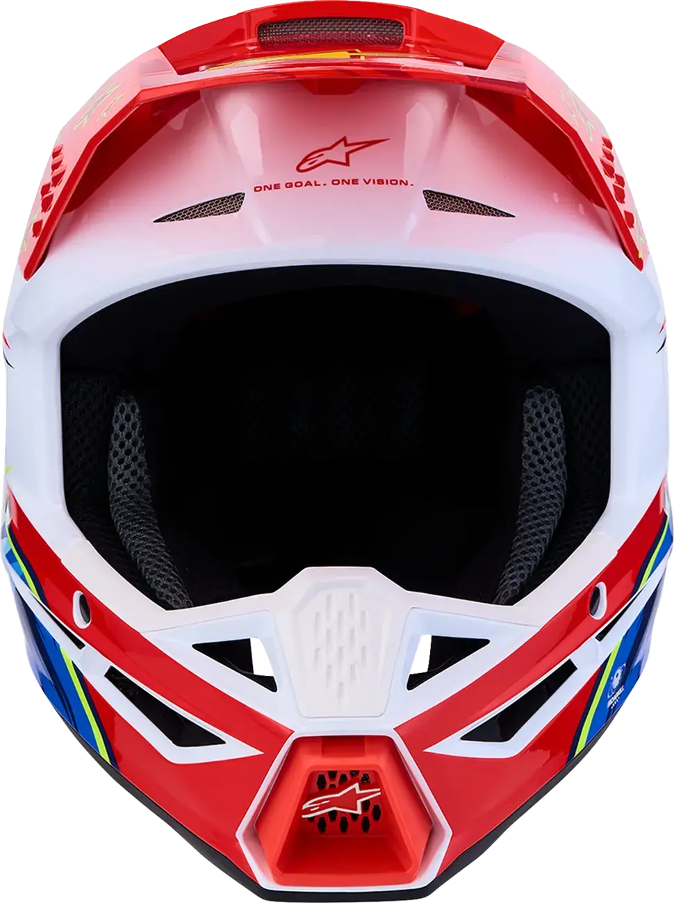 Helm Alpinestars SM3 Falcon Rot/Weiß/Blau — Ansicht 6