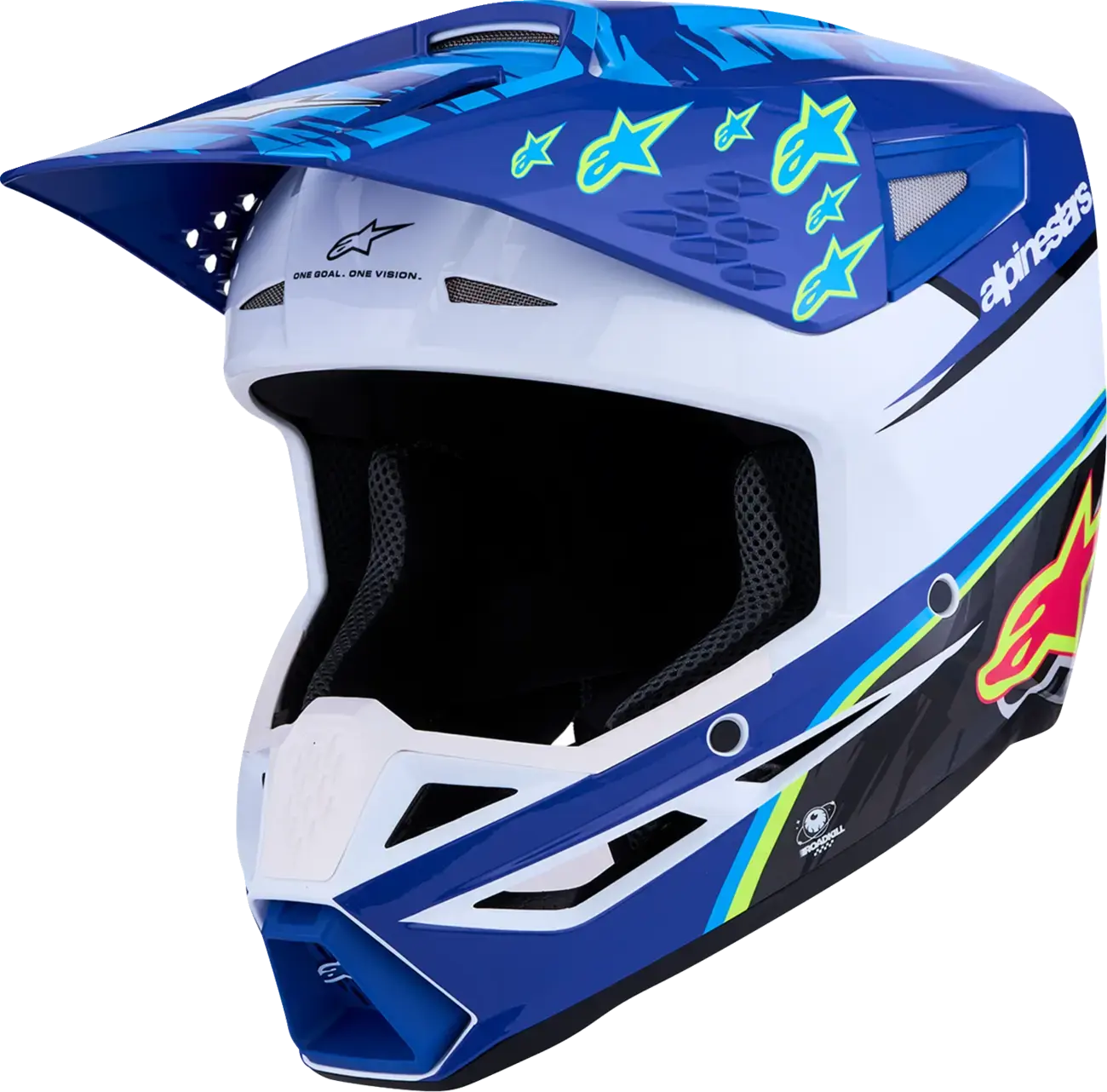 मोटोक्रॉस हेलमेट Alpinestars SM3 Falcon नीला/काला/गुलाबी