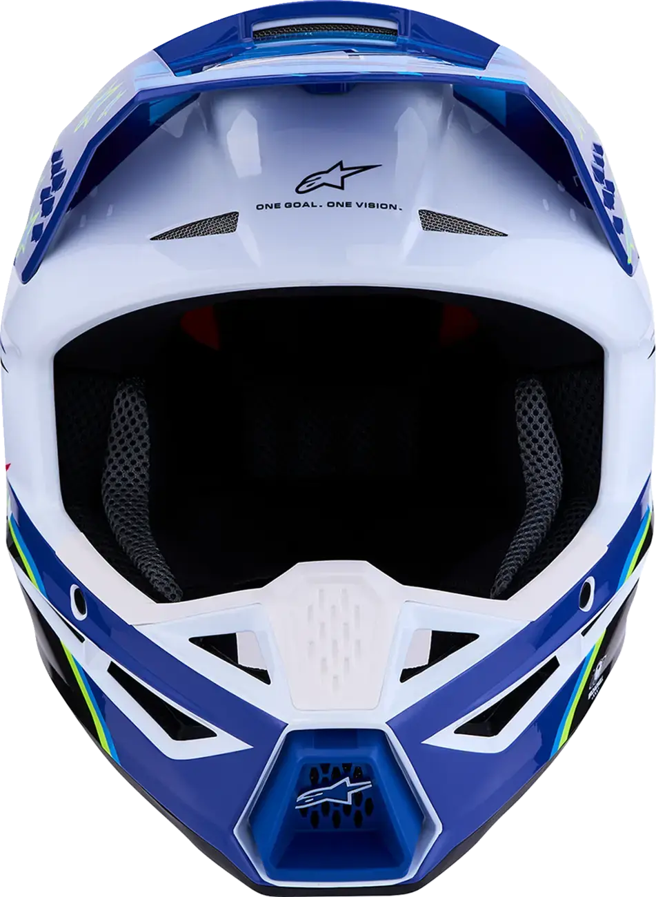 Cască Alpinestars SM3 Falcon Albastru/Negru/Roz pentru Motocross — vederea 5