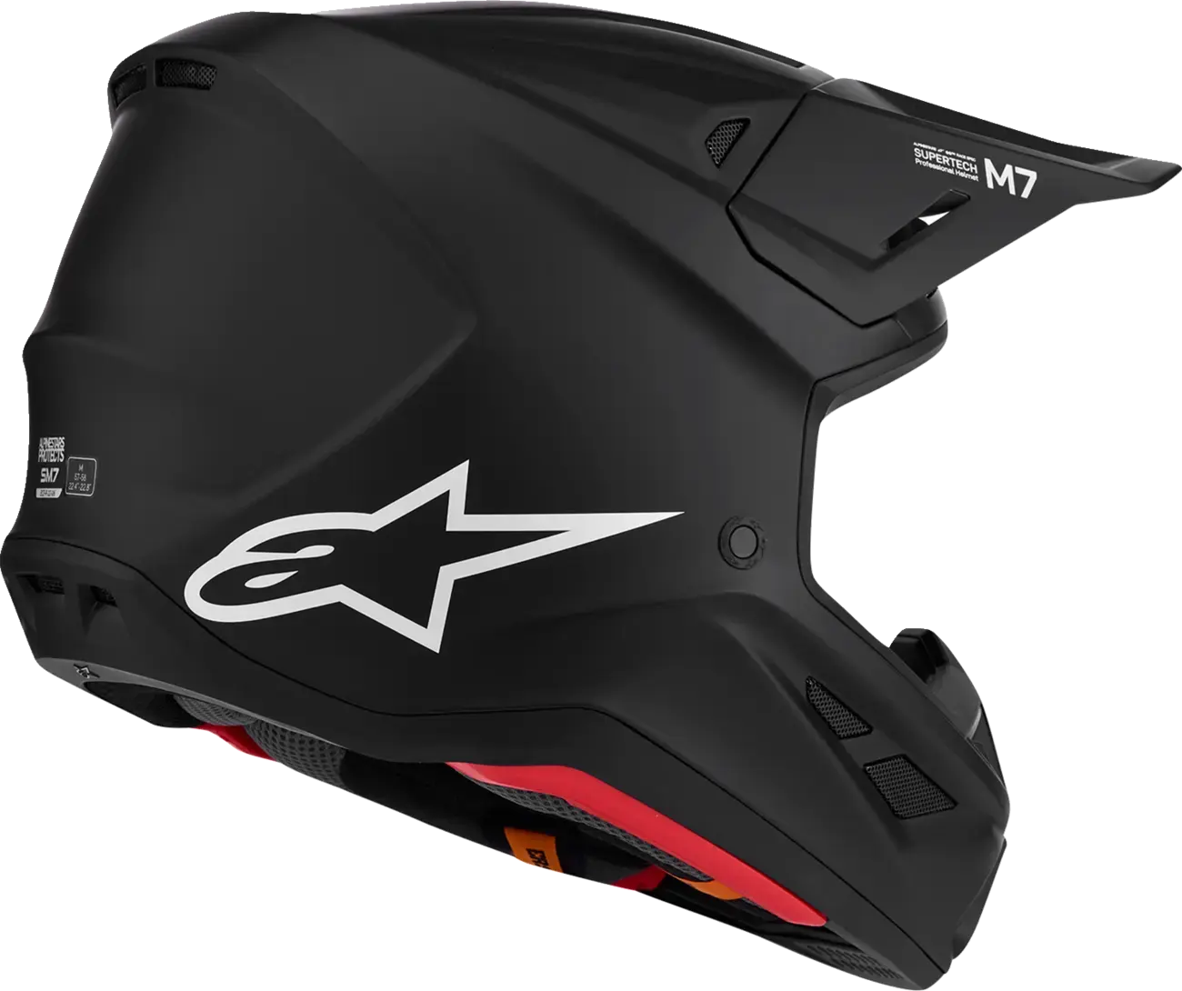 Alpinestars SM7 Blaster Black-Matte motocross hjelm — 3. billede