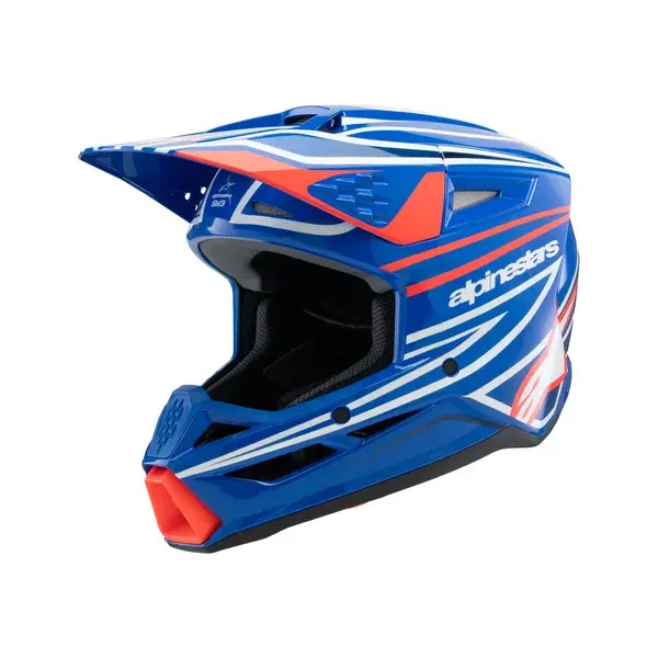 خوذة ALPINESTARS YTH SM3 Wurx أزرق/أحمر/أبيض