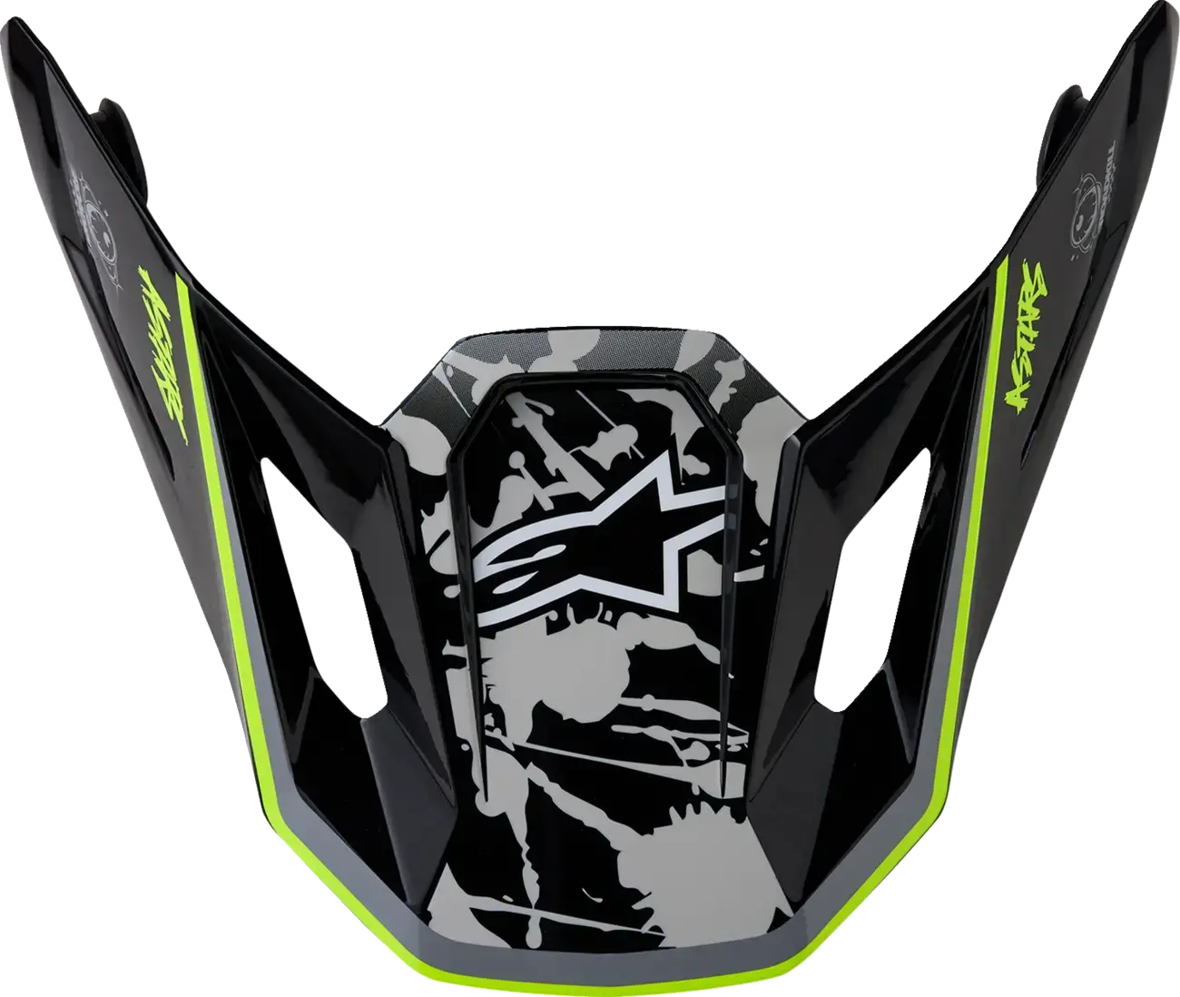 Visier S-M7 Blaster Noir/Gris/Jaune Alpinestars